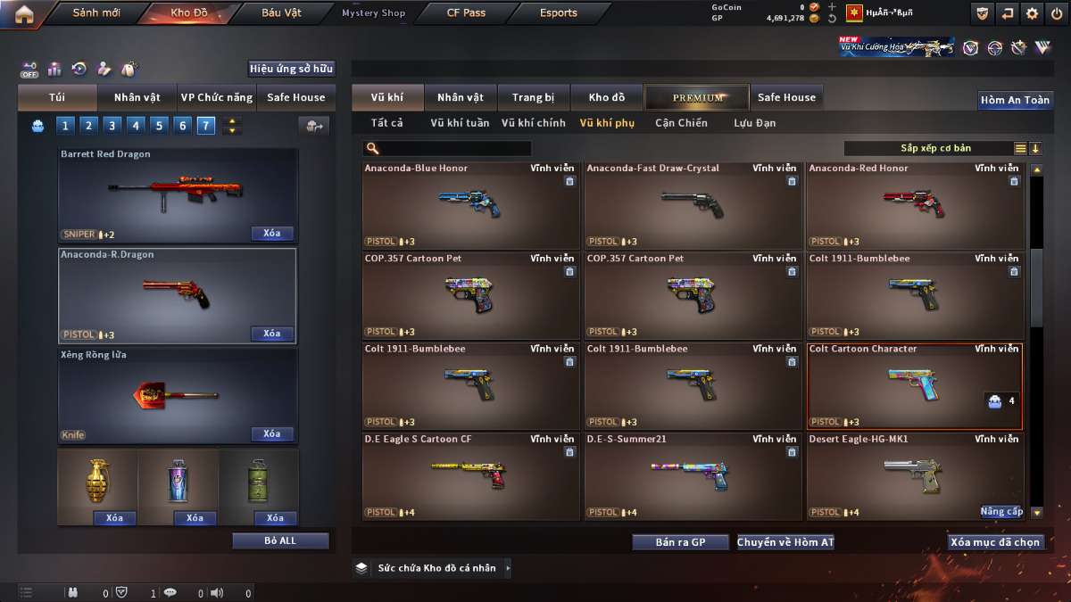shop acc cf uy tin gia re